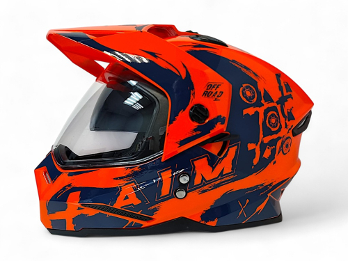 Шлем детский AiM JK802Y Orange/Blue