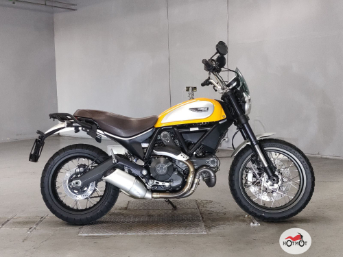 Мотоцикл DUCATI Scrambler 800 2015, желтый фото 2