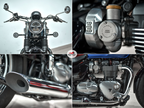 Мотоцикл TRIUMPH Bonneville Speedmaster 2020, СИНИЙ фото 10