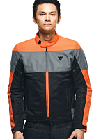 Куртка текстильная Dainese ELETTRICA AIR TEX JACKET Black/Flame-Orange/Charcoal-Gray