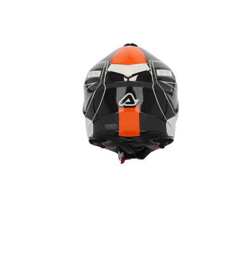 Шлем Acerbis STEEL CARBON White/Orange фото 4