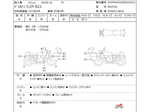 Мотоцикл DUCATI Monster 821 2014, Красный фото 11