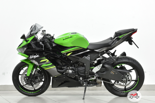 Мотоцикл KAWASAKI ZX-6R 2019, зеленый, черный фото 4