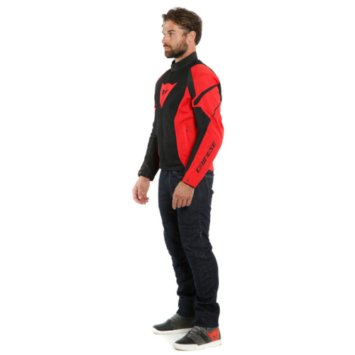 Куртка текстильная Dainese AIR CRONO 2 TEX JACKET Black/Lava-Red/Lava-Red фото 2