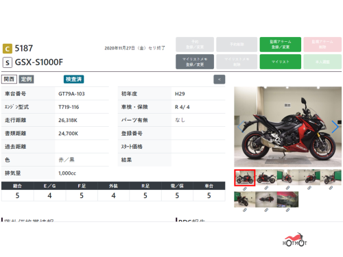 Мотоцикл SUZUKI GSX-S 1000 F 2017, Черный фото 14