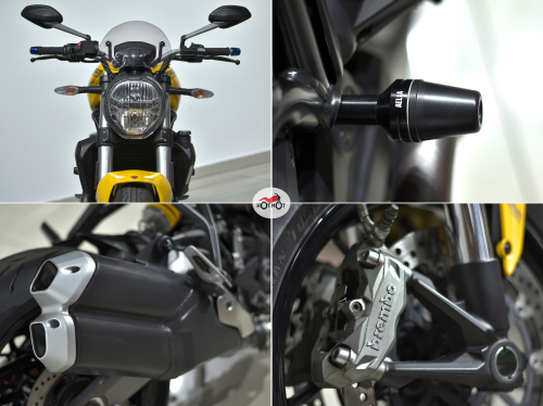 Мотоцикл DUCATI Monster 821 2018, желтый фото 10
