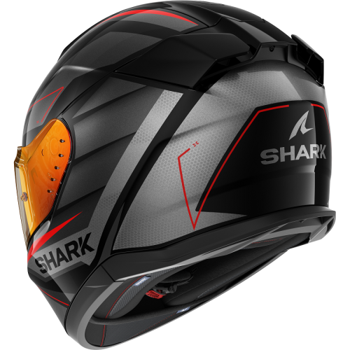 Шлем Shark D-SKWAL 3 SIZLER Black/Anthracite/Red фото 2