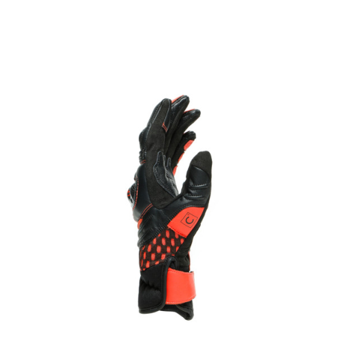 Перчатки кожаные Dainese CARBON 3 SHORT Black/Fluo-Red фото 11