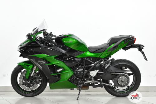 Мотоцикл KAWASAKI NINJA H2 SX 2018, зеленый, черный фото 4