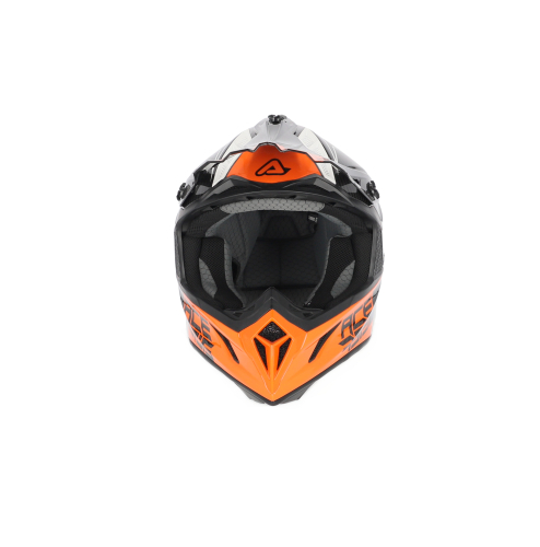 Шлем Acerbis STEEL CARBON White/Orange фото 2