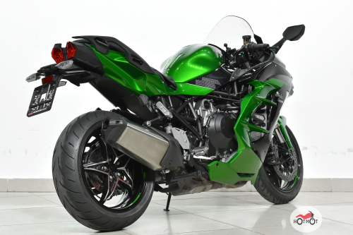 Мотоцикл KAWASAKI NINJA H2 SX 2018, зеленый, черный фото 7