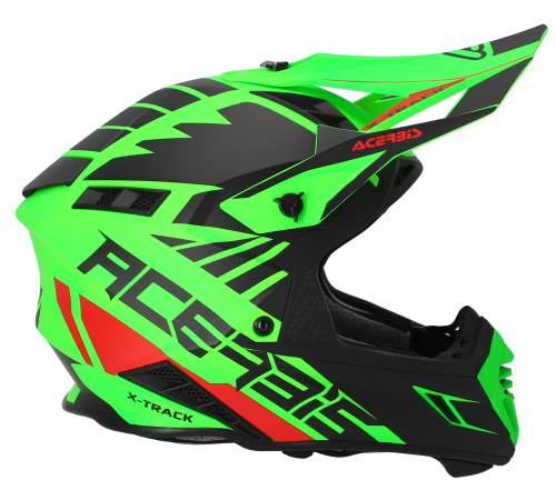 Шлем Acerbis X-TRACK 22-06 Fluo-Green/Black фото 3
