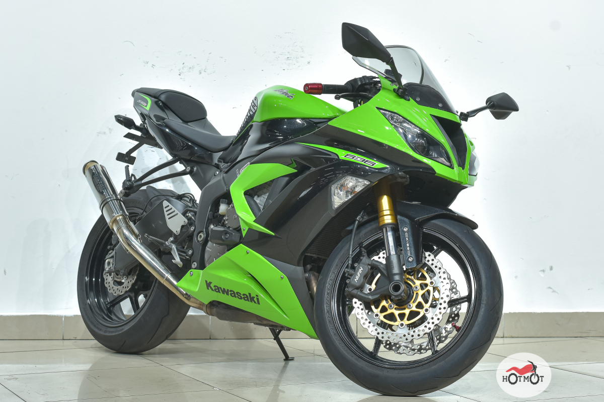 Купить Мотоцикл KAWASAKI ZX-6 Ninja 2013, Зеленый по лучшей цене с доставкой  - интернет магазин ХОТМОТ