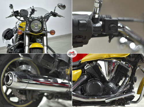 Мотоцикл YAMAHA XVS950 2014, желтый фото 10