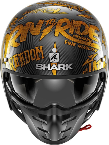 Шлем Shark S-DRAK CARB FREESTYLE CUP Carbon/Gold фото 3