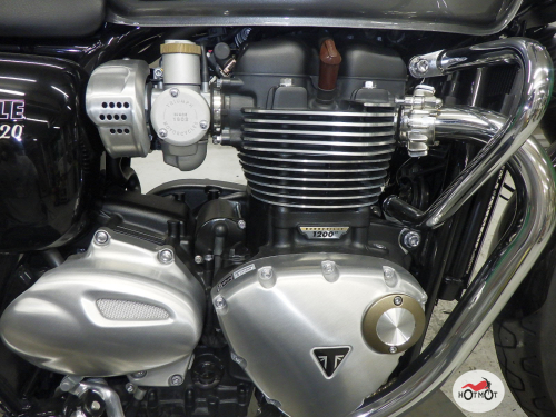 Мотоцикл TRIUMPH Bonneville T120 2021, СИНИЙ фото 7