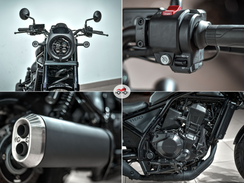 Мотоцикл HONDA CMX 1100 Rebel 2021, Черный фото 10
