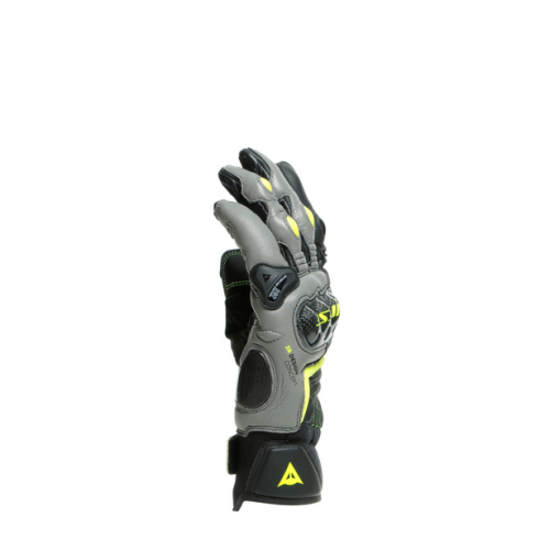 Перчатки кожаные Dainese CARBON 3 SHORT Black/Charcoal-Gray/Fluo-Yellow фото 5