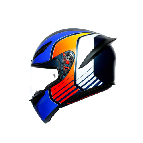 Шлем AGV K-1 MULTI Power Matt Dark Blue/Orange/White фото 7