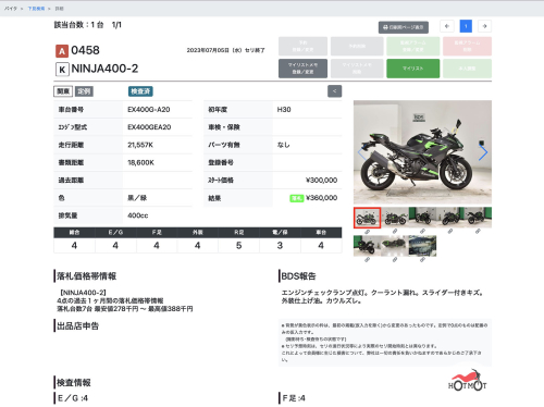 Мотоцикл KAWASAKI Ninja 400 2018, Черный фото 11