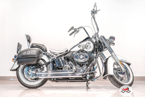 Мотоцикл Harley Davidson Softail Deluxe 2014, Белый фото 3