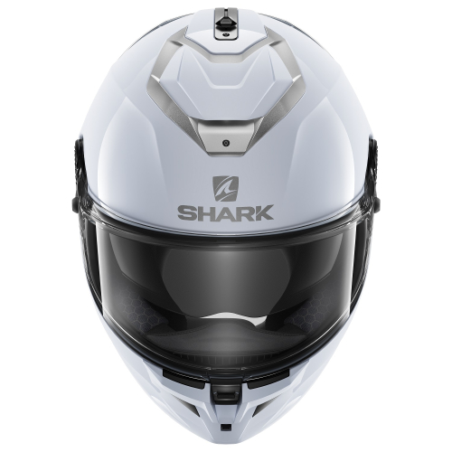 Шлем Shark SPARTAN GT BLANK BCL. MICR. White/Silver Glossy фото 4