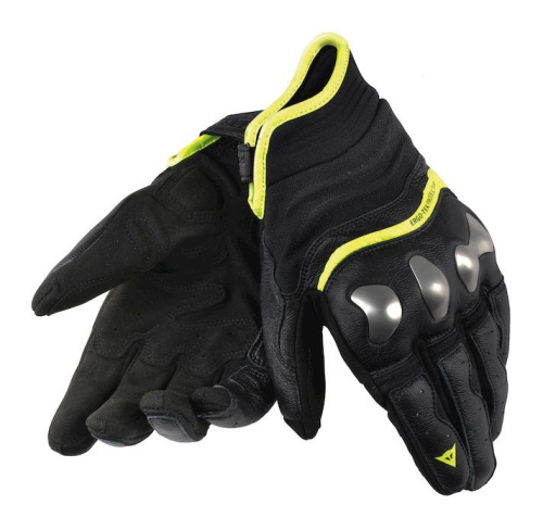 Перчатки комбинированные Dainese X-RUN Black/Yellow-Fluo