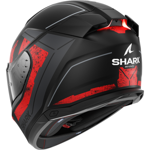 Шлем Shark SKWAL i3 RHAD MAT Black/Chrome/Red фото 2