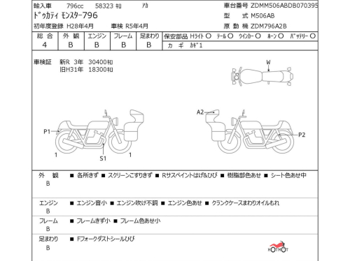 Мотоцикл DUCATI Monster 796 2013, Красный фото 6