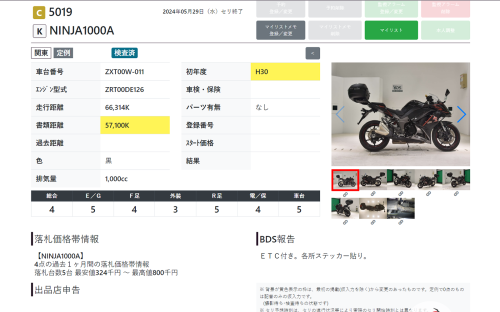 Мотоцикл KAWASAKI Z 1000SX 2018, черный фото 11