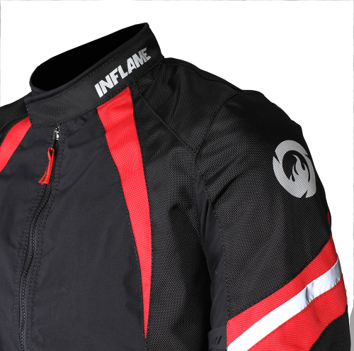 Куртка текстильная Inflame BREATHE Черно-Красный фото 2