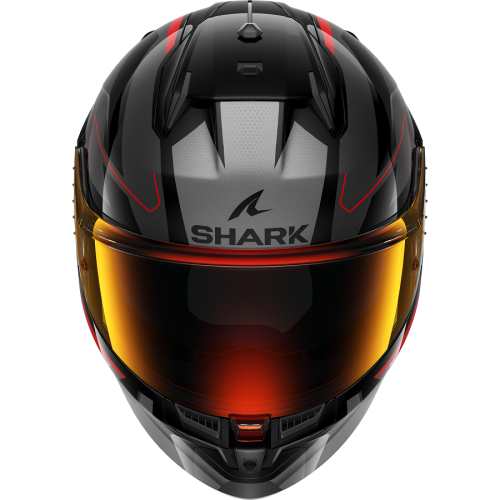 Шлем Shark D-SKWAL 3 SIZLER Black/Anthracite/Red фото 3