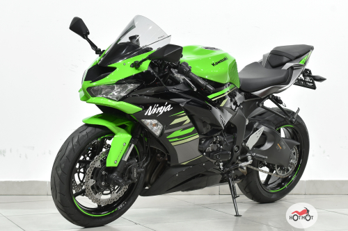 Мотоцикл KAWASAKI ZX-6R 2019, зеленый, черный фото 2