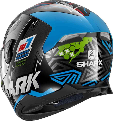 Шлем Shark SKWAL 2.2 NOXXYS Black/Blue/Green фото 3