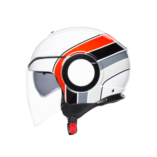 Шлем AGV ORBYT MULTI Brera White/Grey/Red фото 5