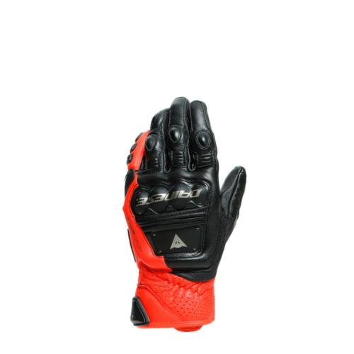 Перчатки кожаные Dainese 4-STROKE 2 GLOVES Black/Fluo-Red фото 8