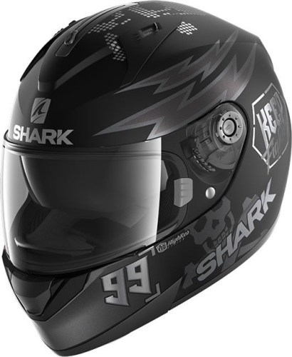 Шлем SHARK RIDILL 1.2 CATALAN BAD BOY MAT Black/Grey/Silver