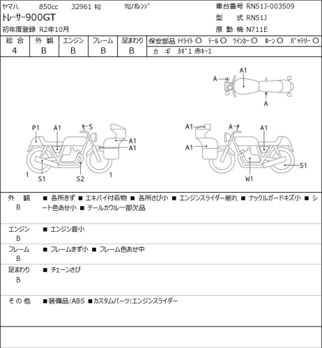 Мотоцикл YAMAHA MT-09 Tracer (FJ-09) 2020, Черный фото 6