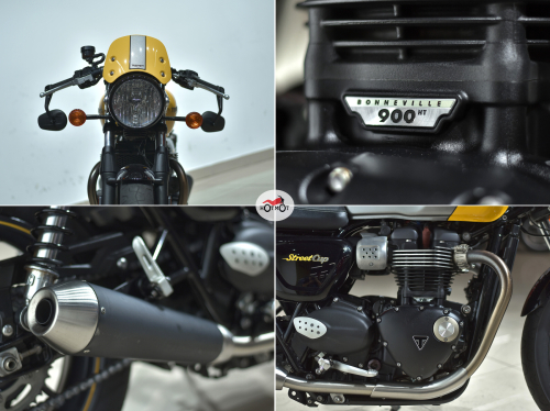 Мотоцикл TRIUMPH Street Cup 2018, желтый фото 10