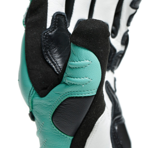 Перчатки кожаные женские Dainese CARBON 3 LADY Black/Aqua-Green/Anthracite фото 4