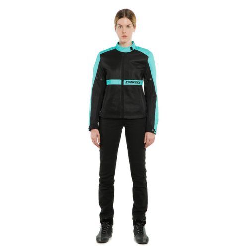 Куртка текстильная женская Dainese RIBELLE AIR LADY TEX Black/Aqua-Green фото 3