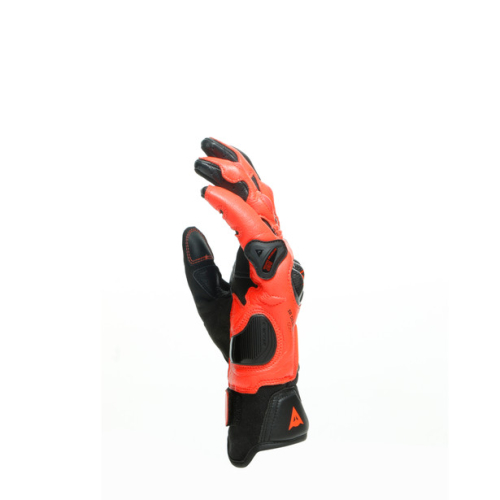 Перчатки кожаные Dainese CARBON 3 SHORT Black/Fluo-Red фото 9
