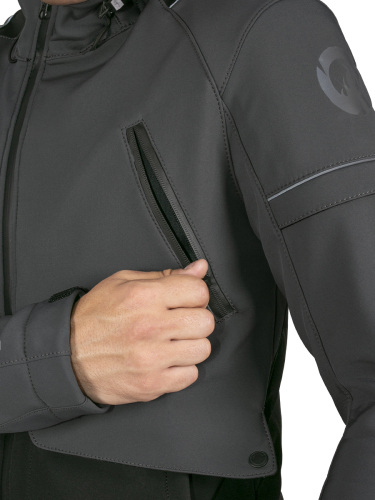 Куртка текстильная Inflame FREE WIND Черно-Серый фото 20