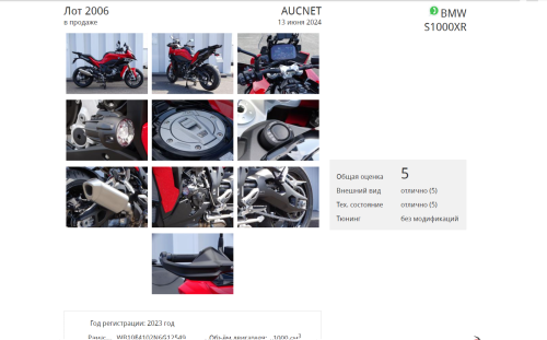 Мотоцикл BMW S 1000 XR 2022, Красный фото 11
