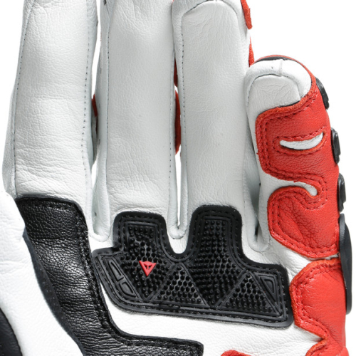 Перчатки кожаные Dainese DRUID 3 Black/White/Lava-Red фото 4