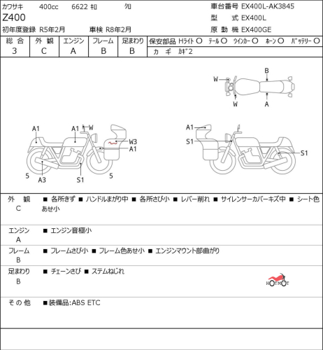 Мотоцикл KAWASAKI Z 400 2023, Черный фото 6