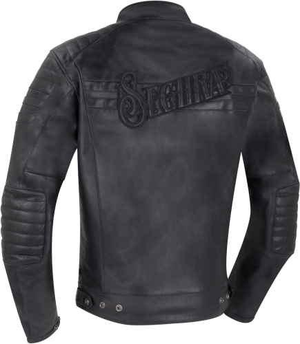 Куртка кожаная Segura STRIPE BLACK EDITION Black фото 3