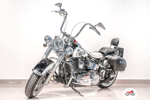 Мотоцикл Harley Davidson Softail Deluxe 2014, Белый фото 2