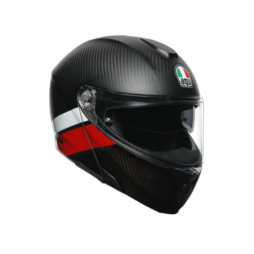 Шлем AGV SPORTMODULAR MULTI Layer Carbon/Red/White