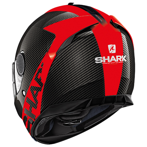 Шлем Shark SPARTAN CARBON 1.2 SKIN Red/Black/Glossy Carbon фото 3